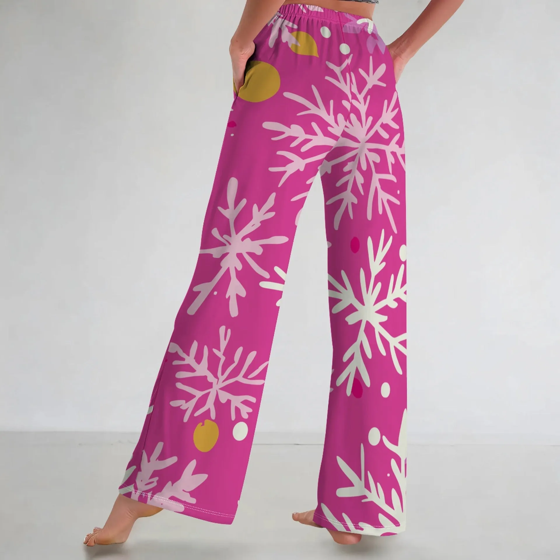 Cozy Christmas Print Pajama Pants for Festive Comfort at Home