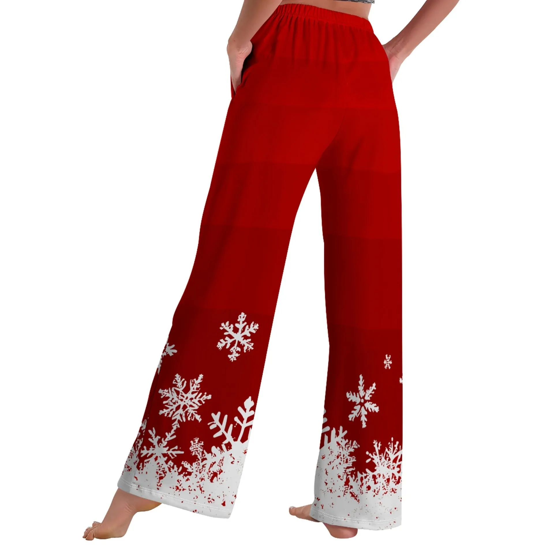 Cozy Christmas Print Pajama Pants for Festive Comfort at Home