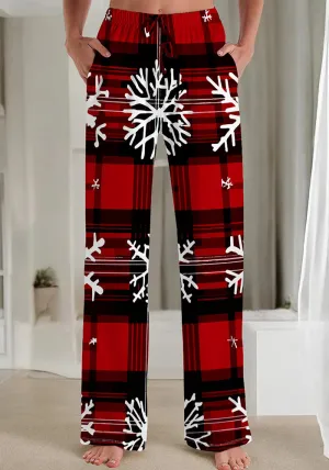 Cozy Christmas Print Pajama Pants for Festive Comfort at Home