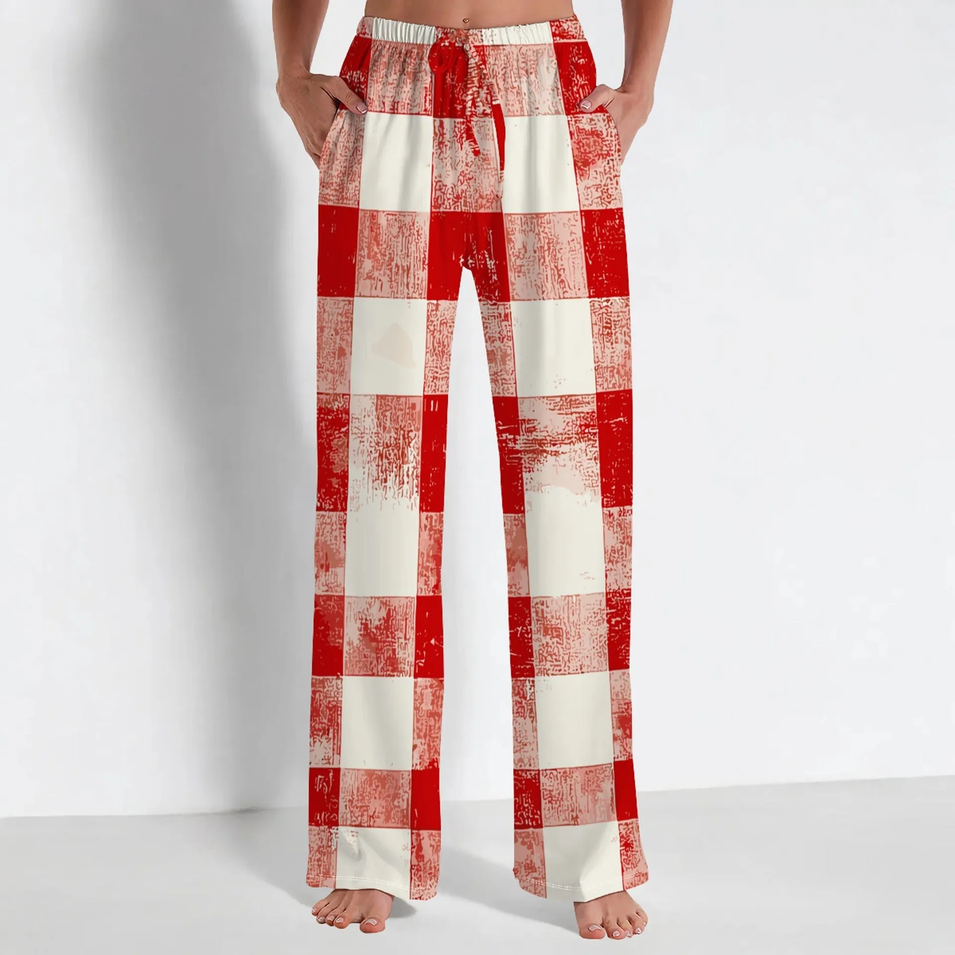 Cozy Christmas Print Pajama Pants for Festive Comfort at Home