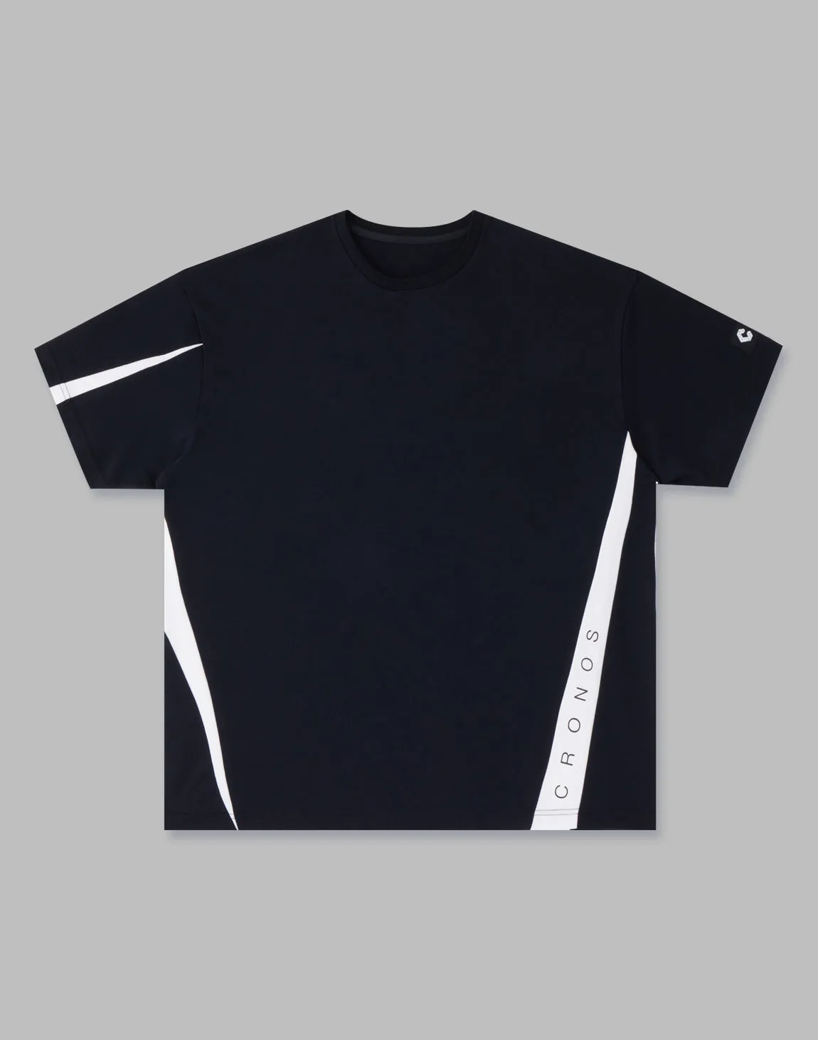 CRONOS ACUTE LINE OVERSIZE T-SHIRTS【BLACK】