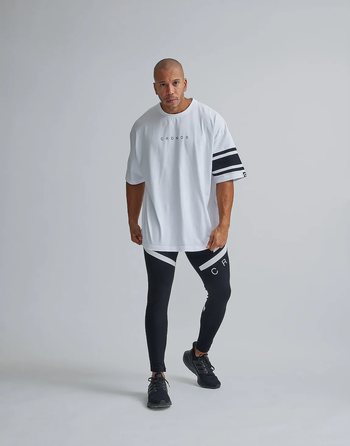 CRONOS BRASSARD OVERSIZE T-SHIRTS【WHITE】
