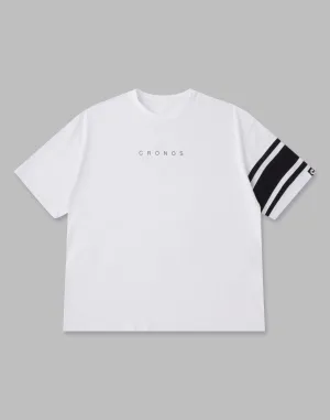 CRONOS BRASSARD OVERSIZE T-SHIRTS【WHITE】