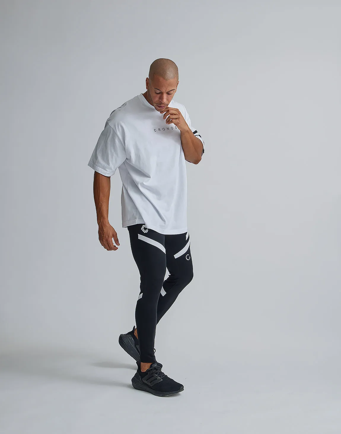 CRONOS BRASSARD OVERSIZE T-SHIRTS【WHITE】