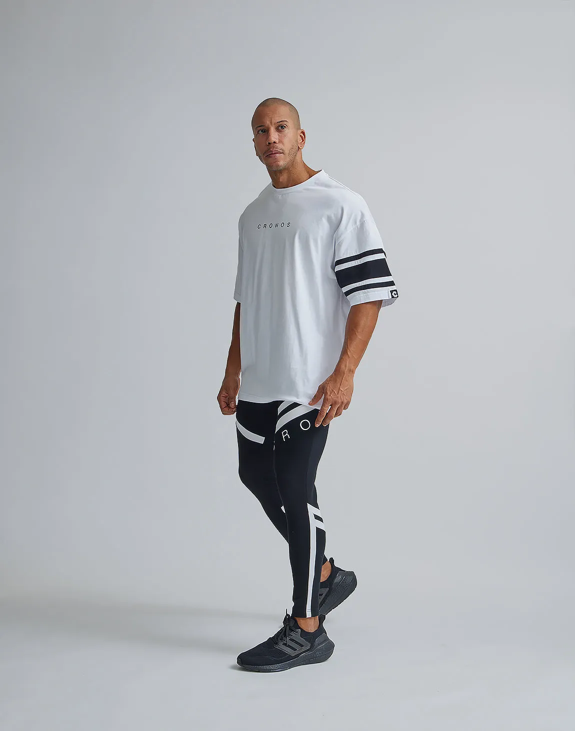 CRONOS BRASSARD OVERSIZE T-SHIRTS【WHITE】