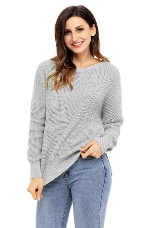 Cross Back Hollow-out Sweater