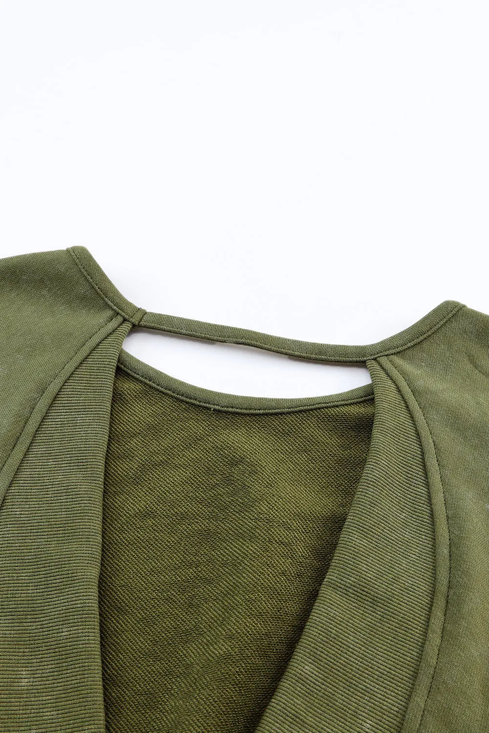 Cutout Long Sleeve Sweatshirt