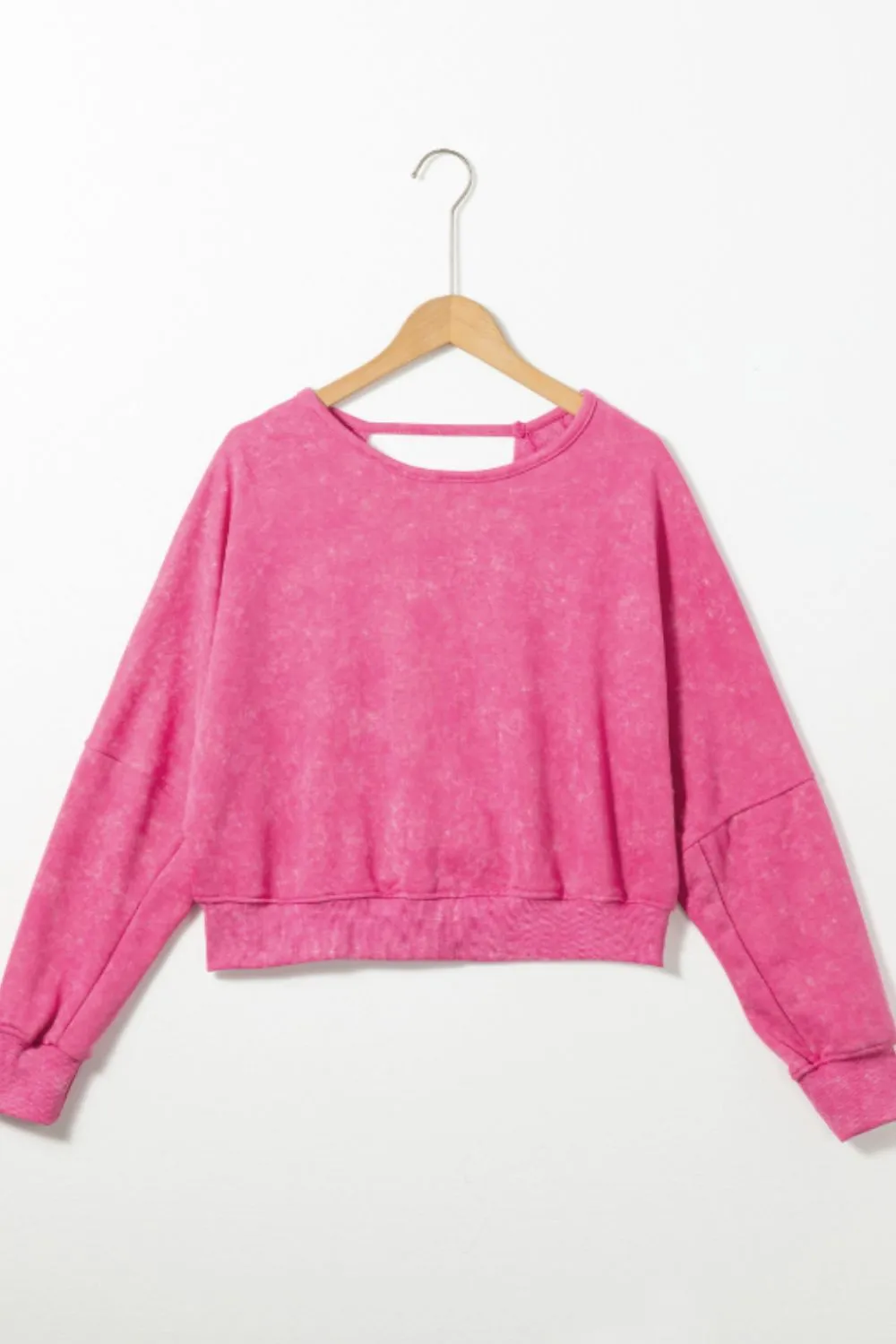 Cutout Long Sleeve Sweatshirt