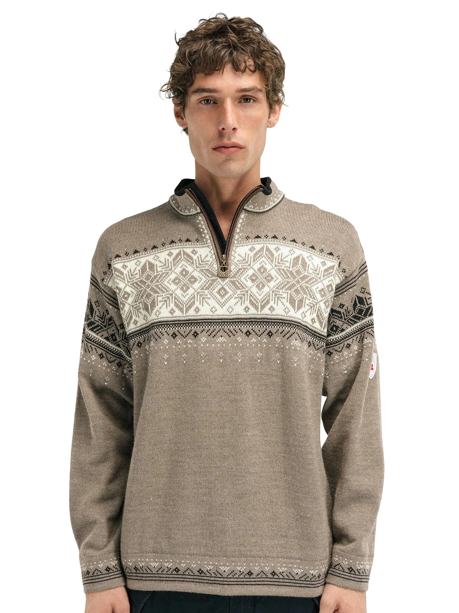 Dale of Norway | Blyfjell Sweater | Unisex | Mountainstone/Off White/Coffee