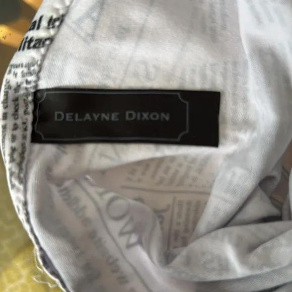 Delayne Dixon Newspaper Cascade Skirt