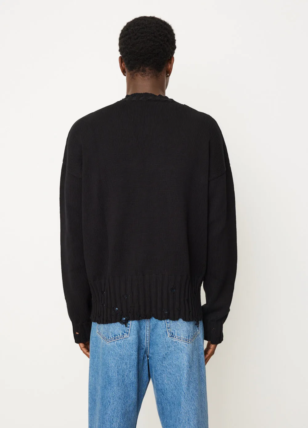 Destroyed Crewneck Knit