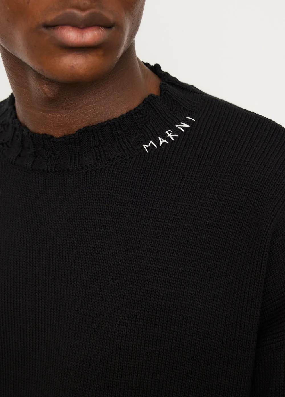 Destroyed Crewneck Knit