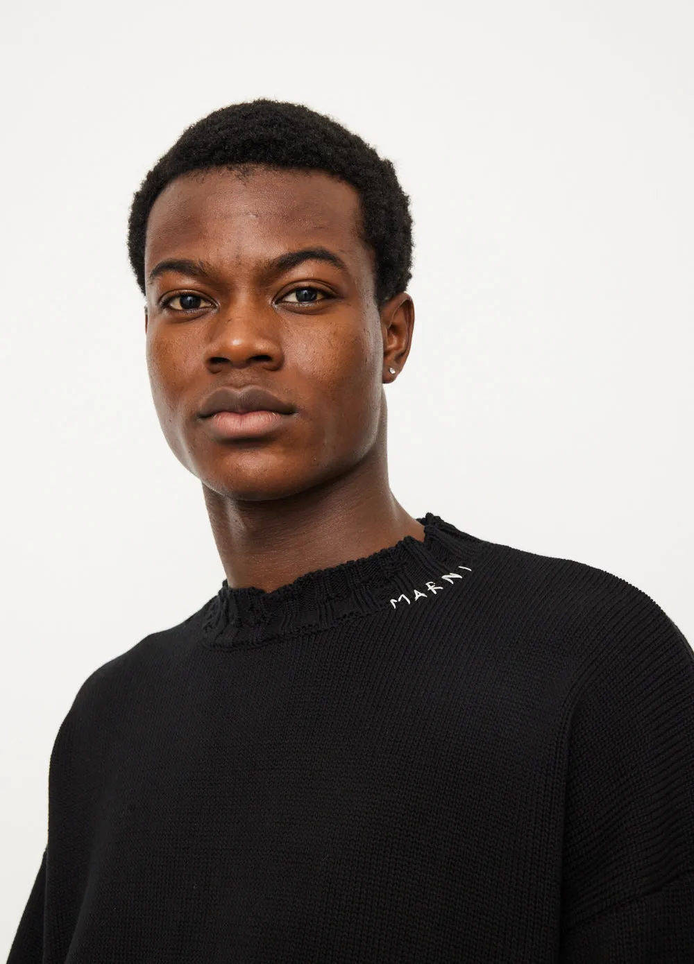 Destroyed Crewneck Knit