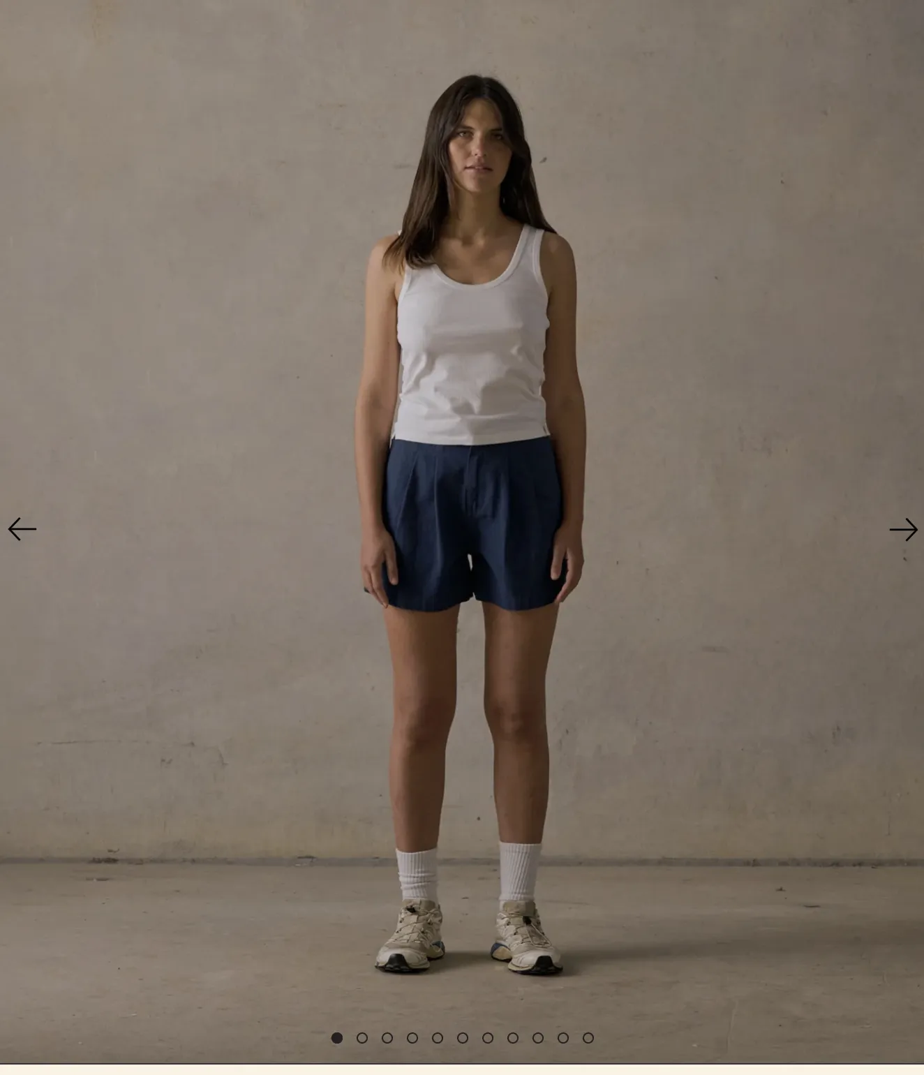 DOUBLE PLEATED TWILL SHORTS