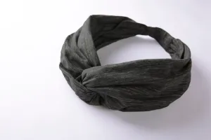 easyoga LA-VEDA Mori Retro Head Band - D51 Gray White Black Stripe