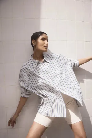 Edie Shirt Cerulean Stripe