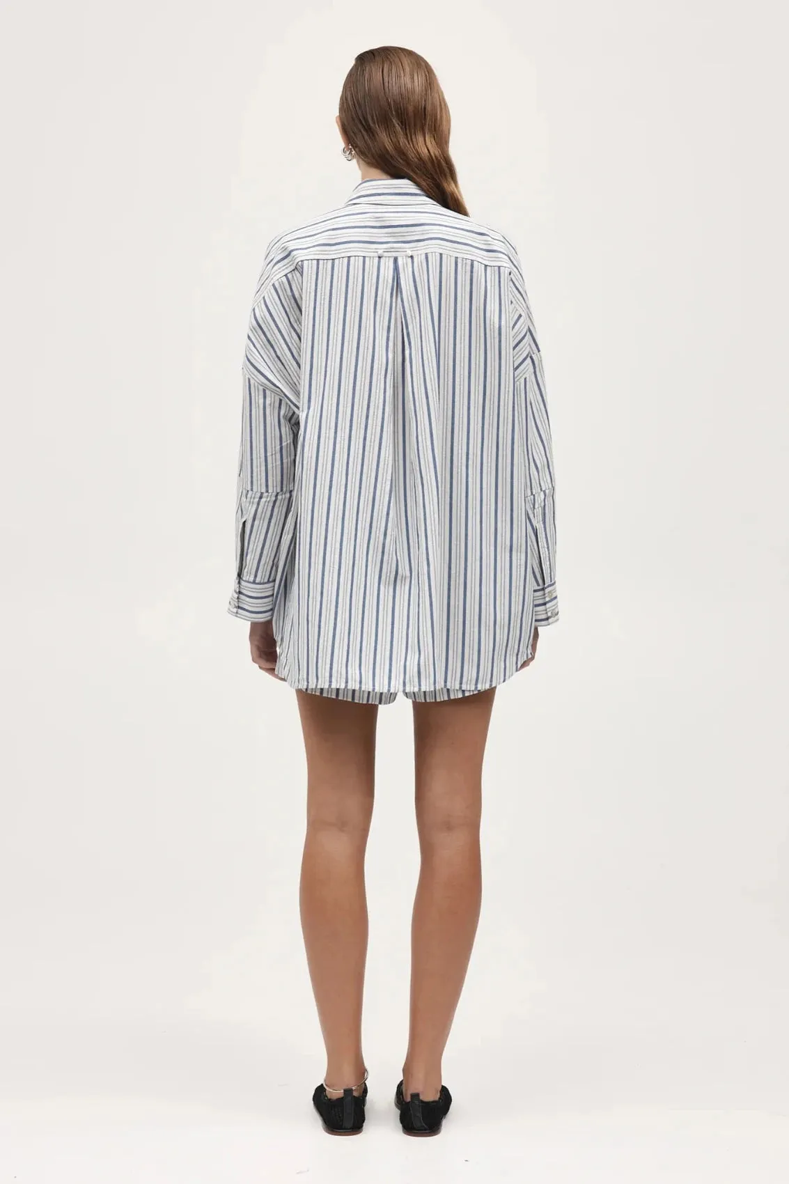 Edie Shirt Cerulean Stripe