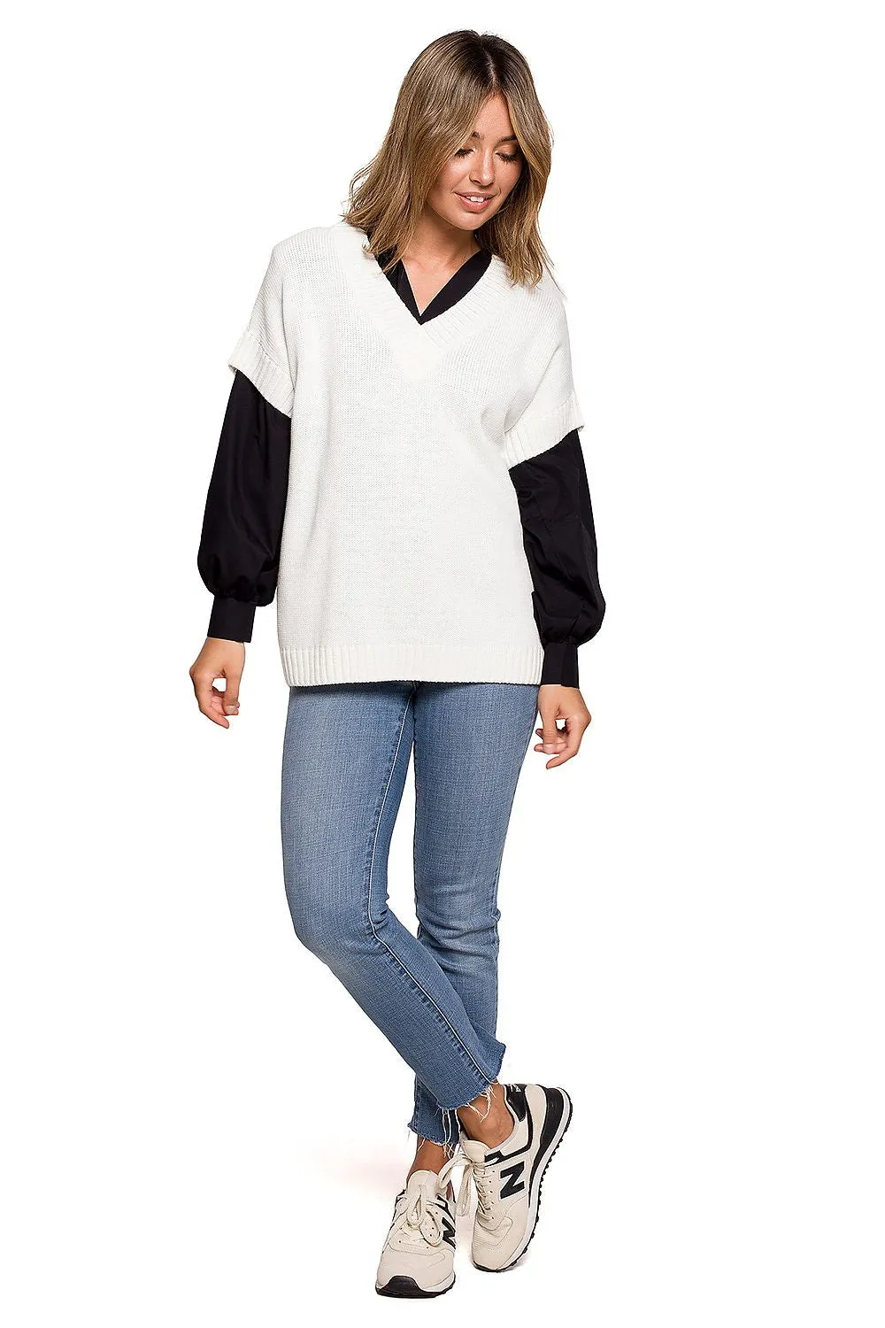 Elegant Loose-Cut Knit Gilet