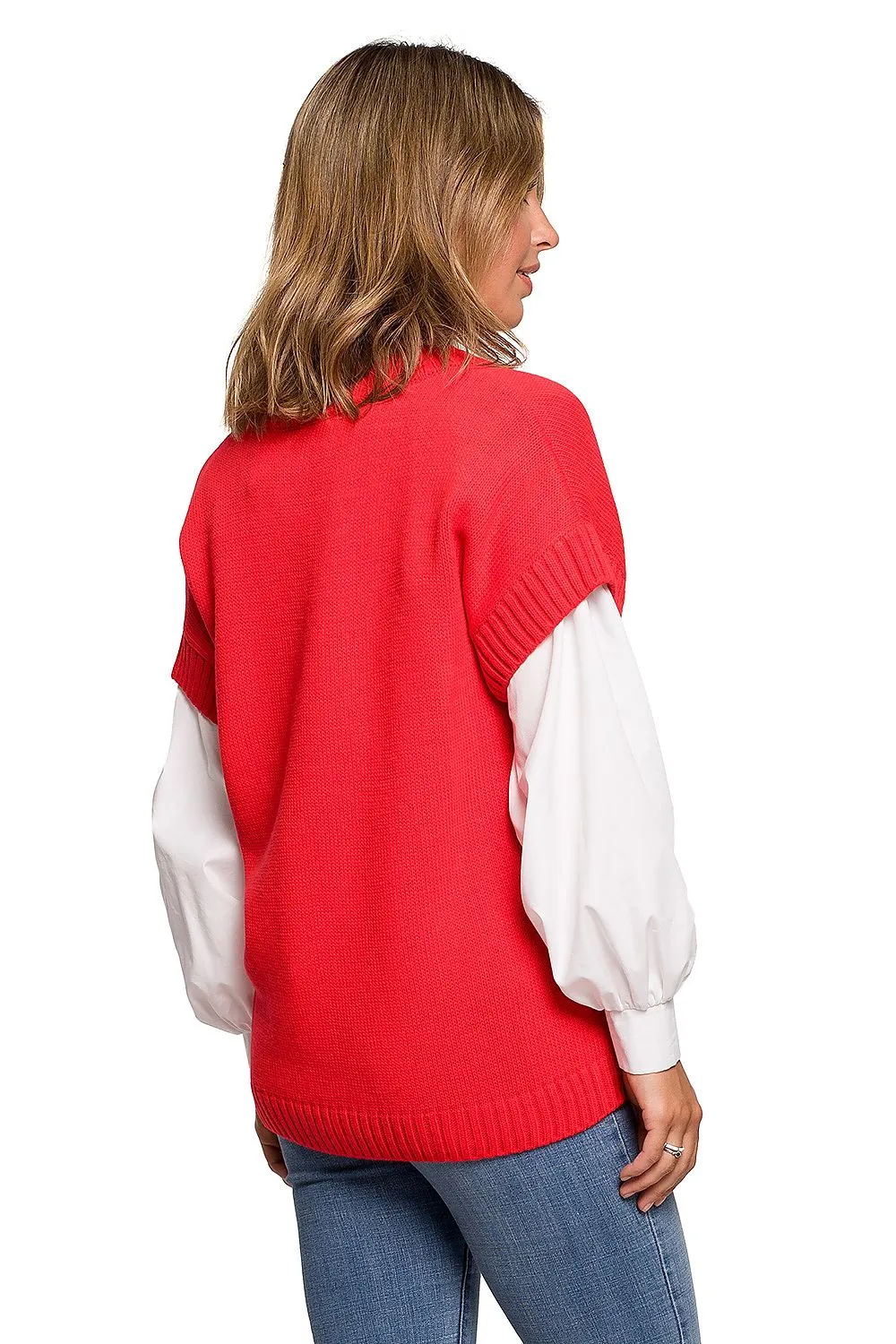 Elegant Loose-Cut Knit Gilet