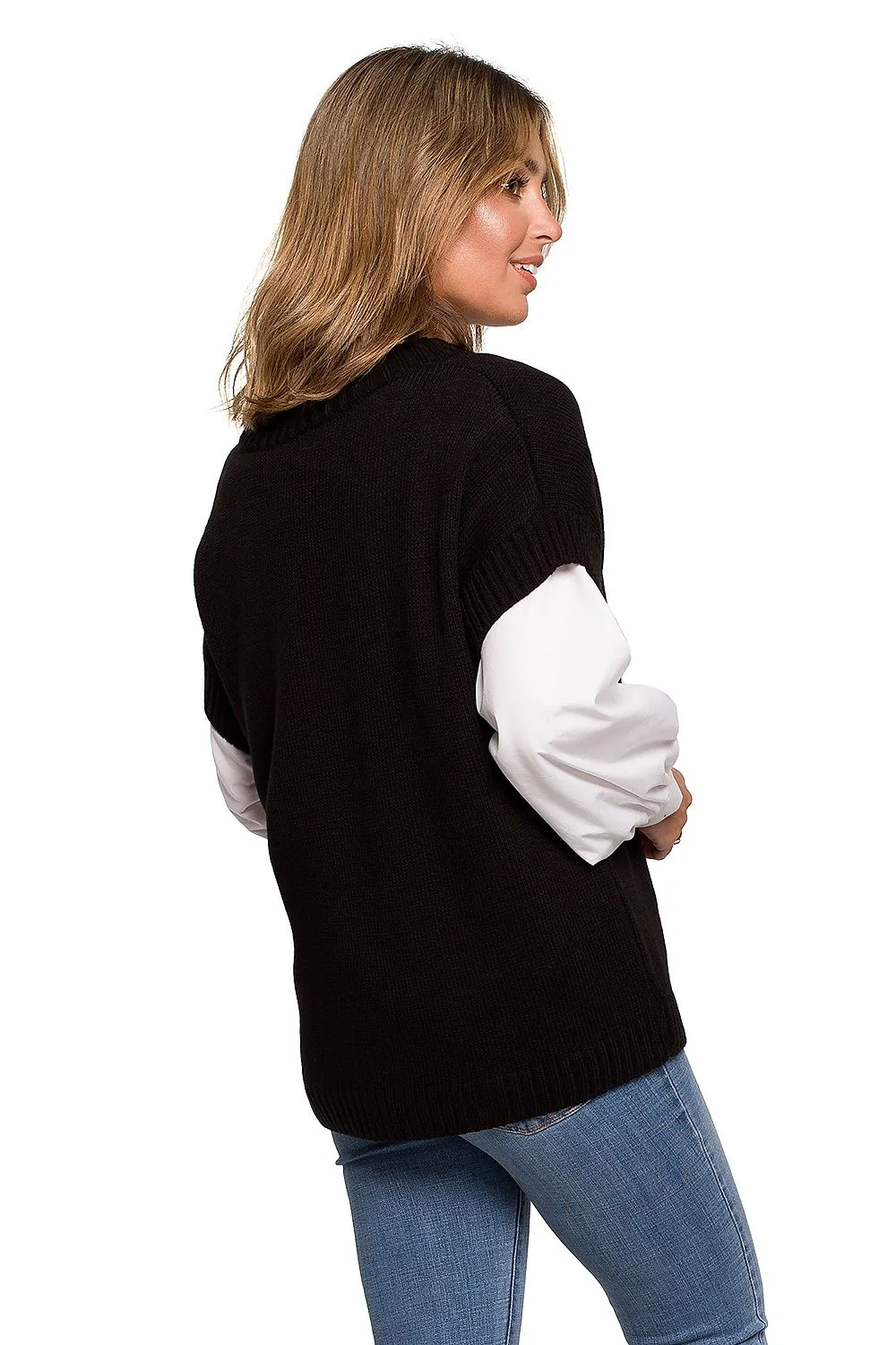 Elegant Loose-Cut Knit Gilet