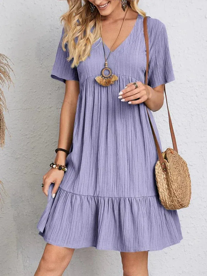 Emmeline - Dress with V-neckline
