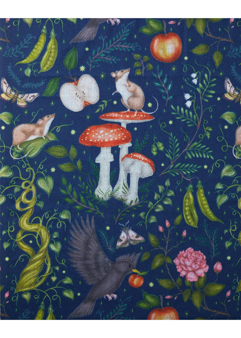 Fable England Into The Woods Scarf Blue