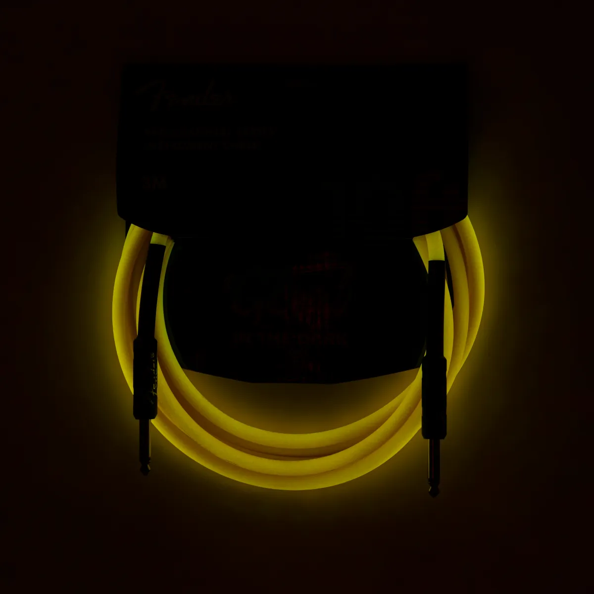 Fender Professional Glow in the Dark Cable, Orange, 10'