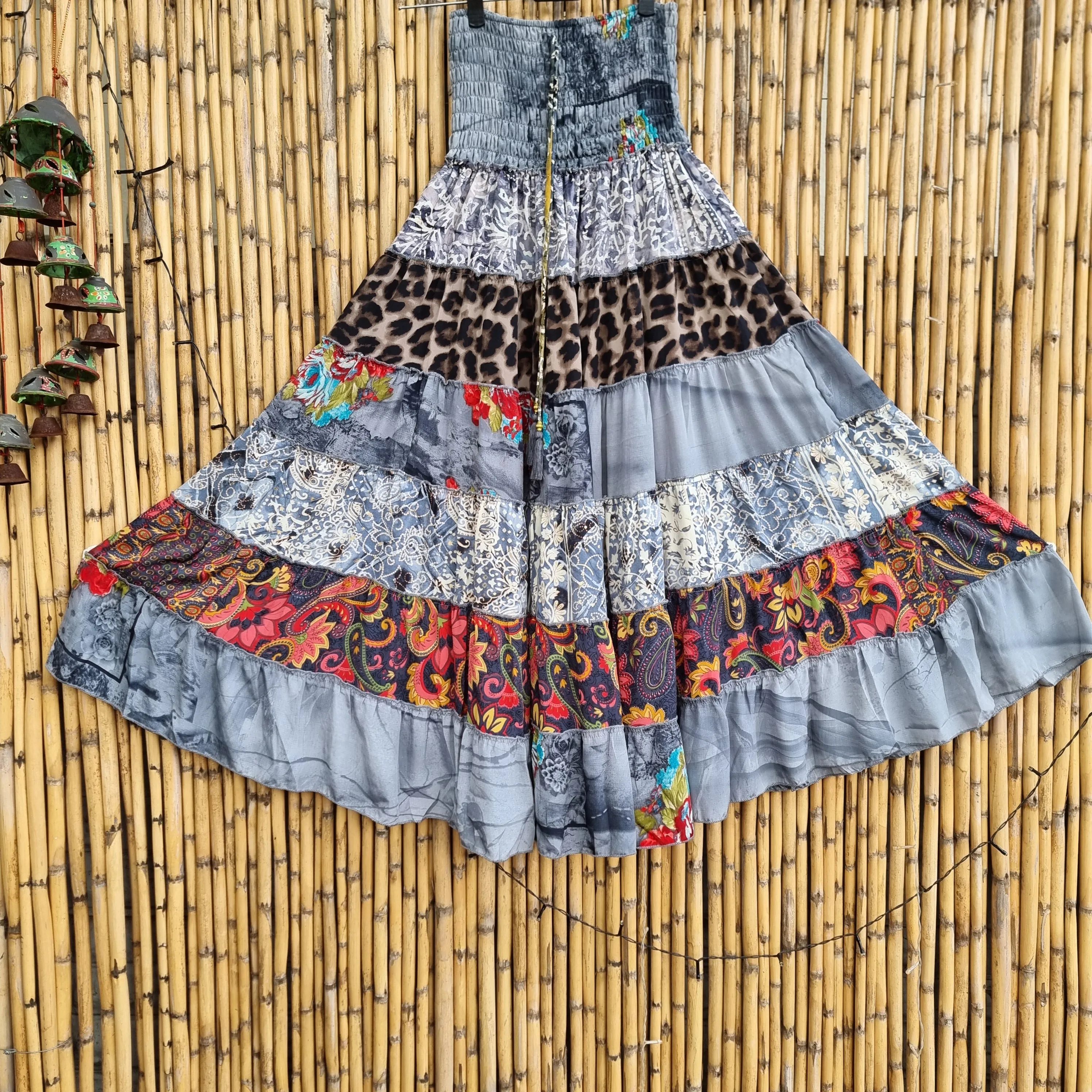 Feral Bloom Silk Skirt / Dress