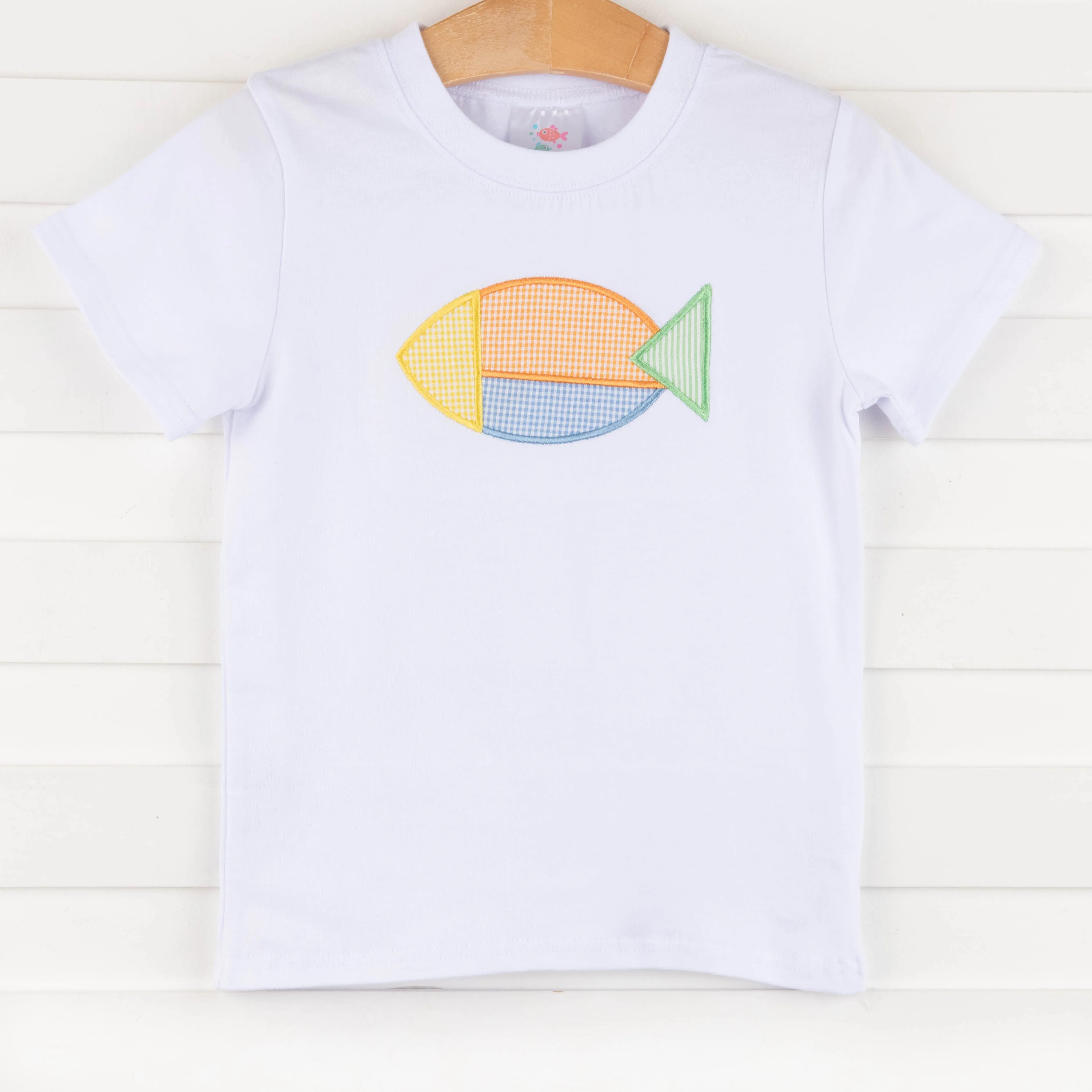 Fin-tastic Friend Applique Shirt, White