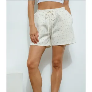 Floral Bow Print Shorts