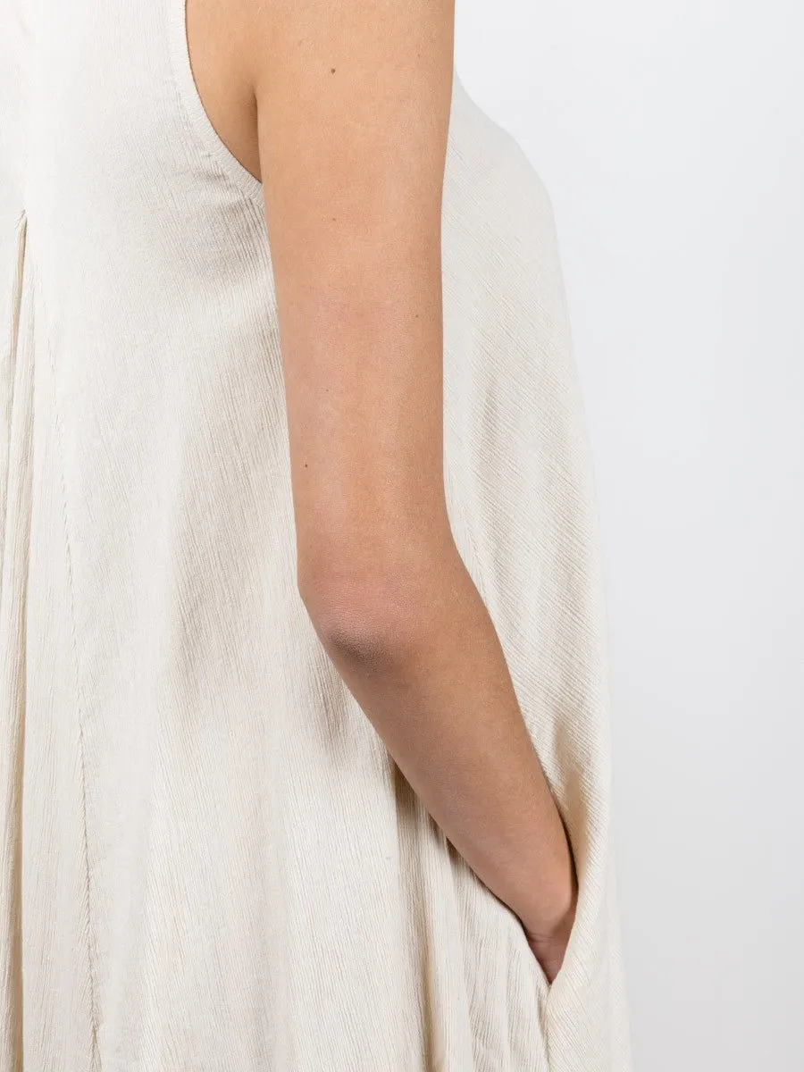 floral dress - beige