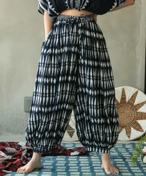 Geometric Patterned Balloon Pants