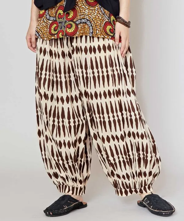 Geometric Patterned Balloon Pants