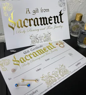 Gift Certificates