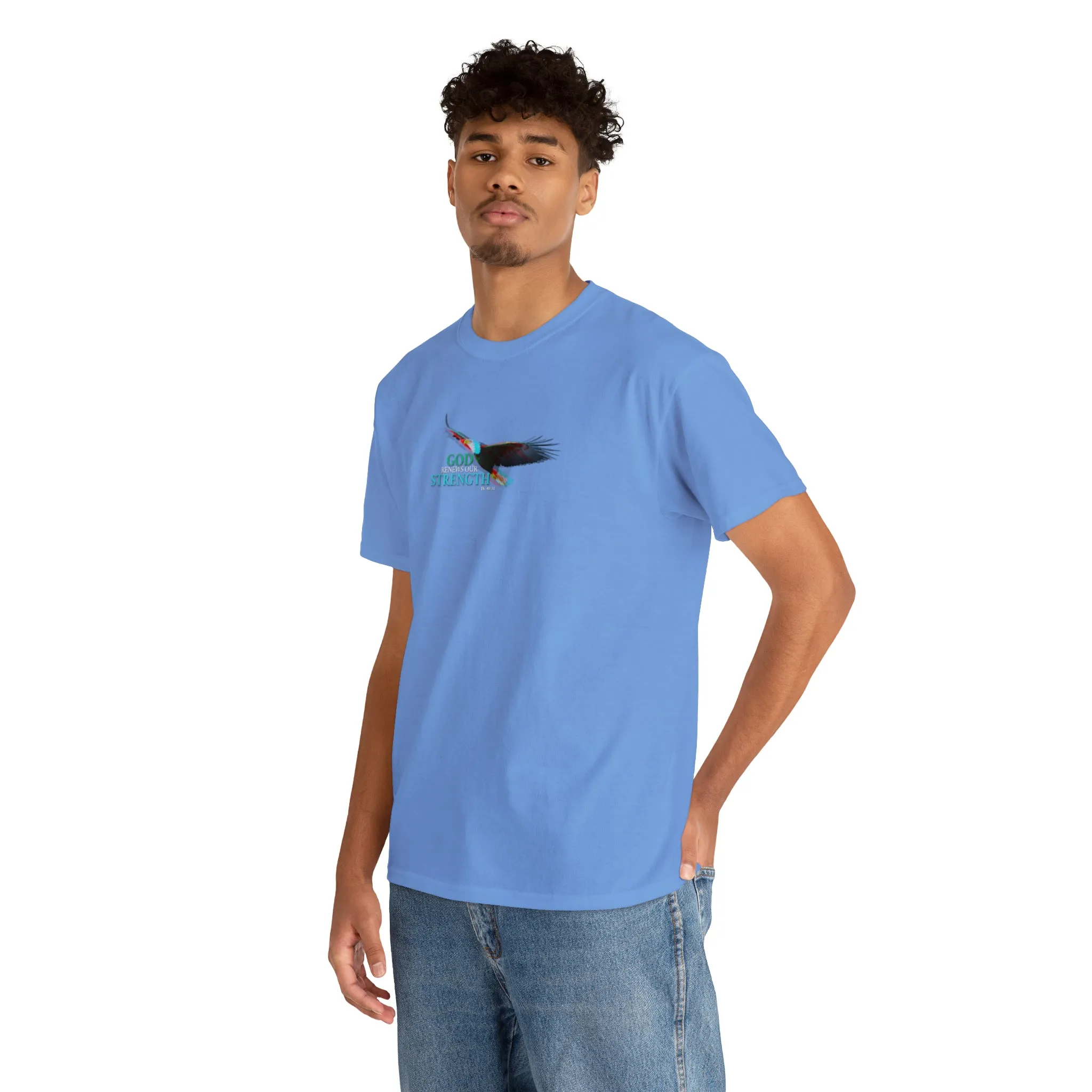 God Renews Our Strength Men’s Unisex Heavy Cotton Tee