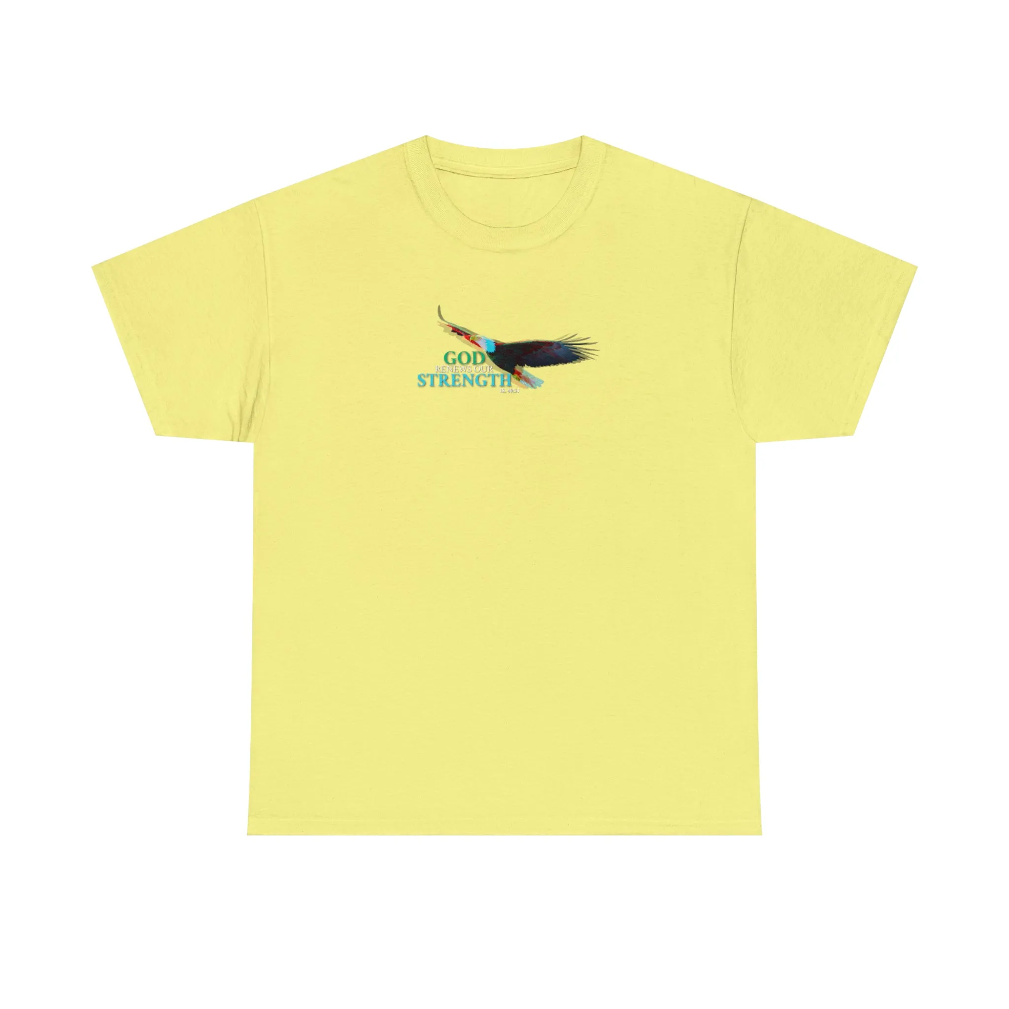 God Renews Our Strength Men’s Unisex Heavy Cotton Tee