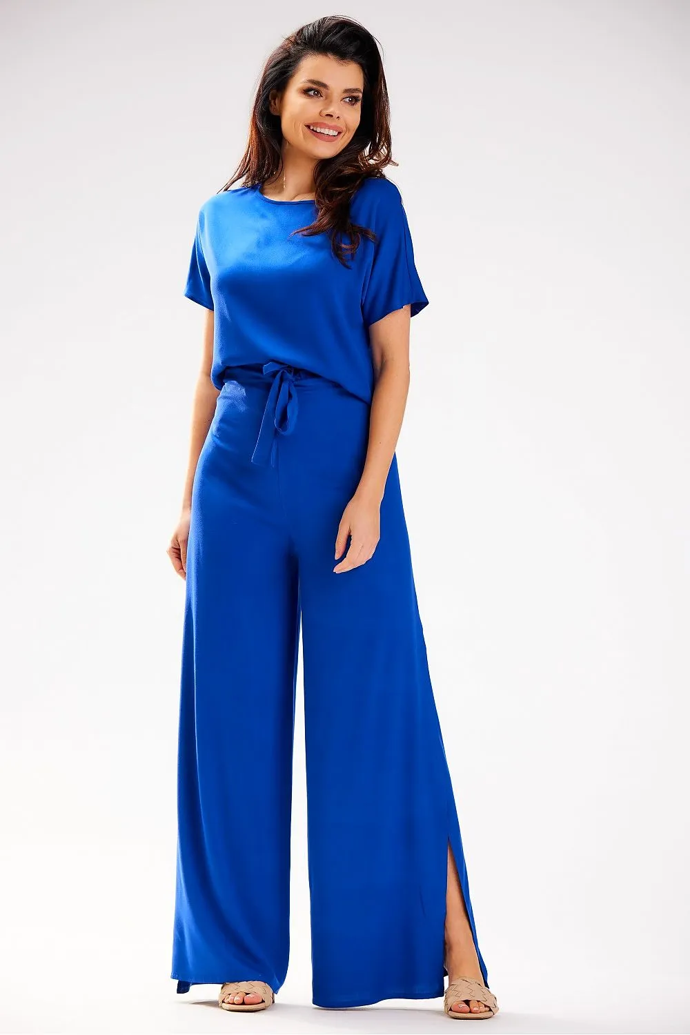Grecian Tiered High-Waist Trousers