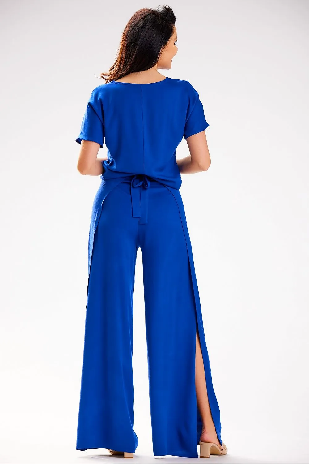 Grecian Tiered High-Waist Trousers