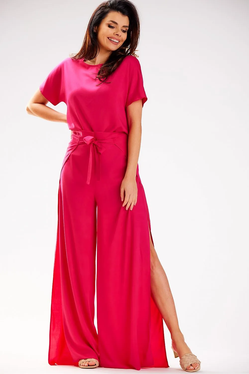 Grecian Tiered High-Waist Trousers