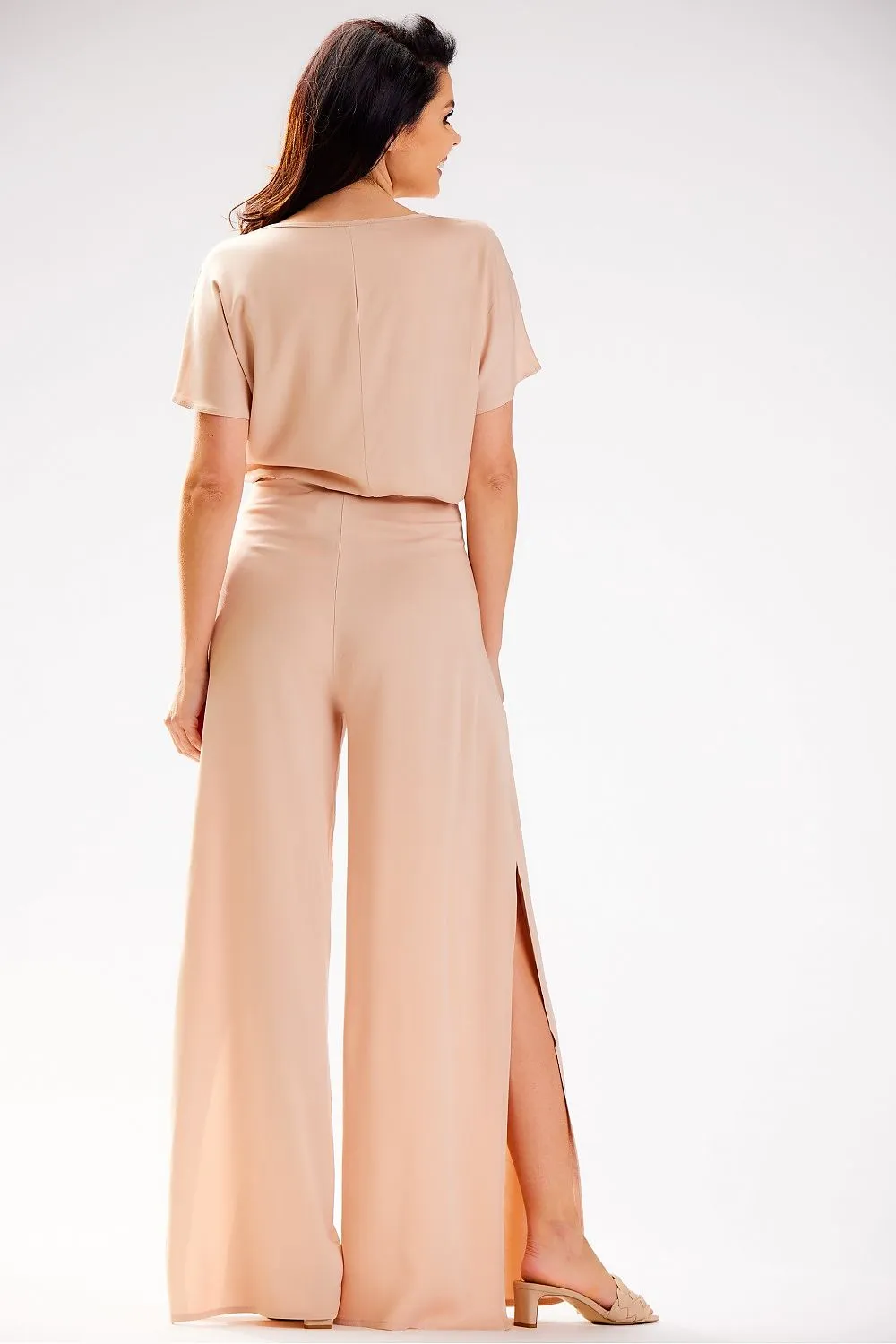 Grecian Tiered High-Waist Trousers