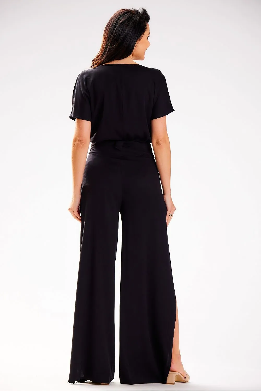 Grecian Tiered High-Waist Trousers