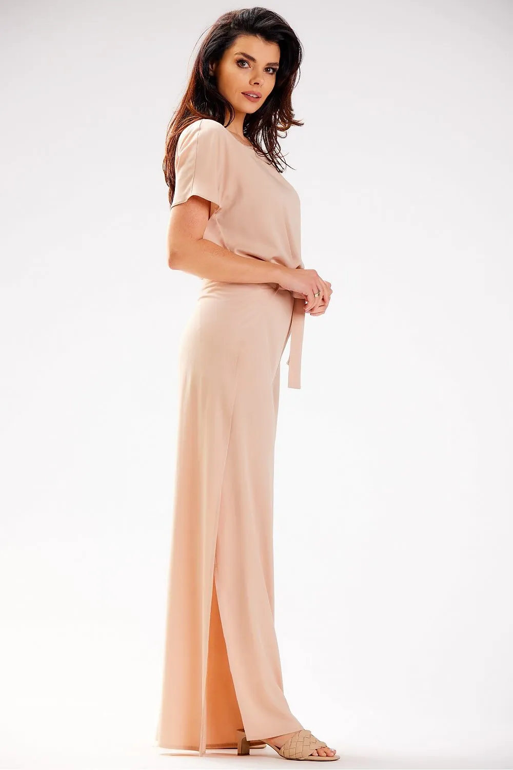 Grecian Tiered High-Waist Trousers