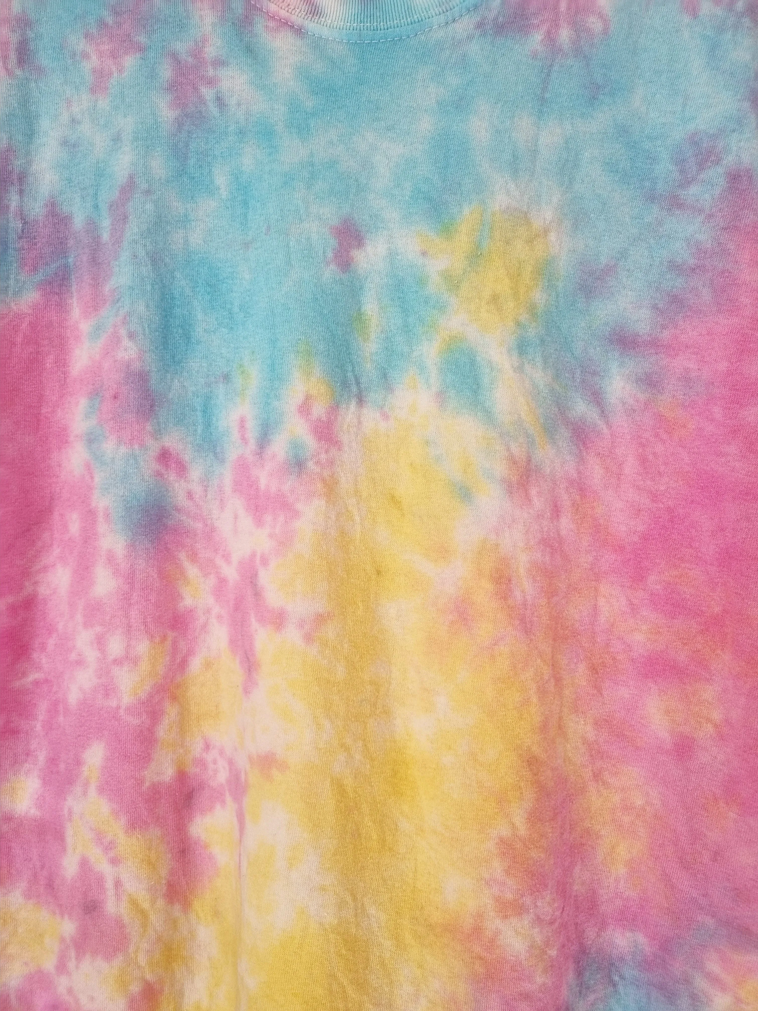 Hand Designed Pastel Sunset Tie-Dye Shirt