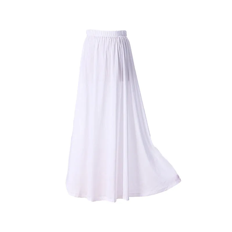 Hanfu Ma Mian Skirt Petticoat – 3m Flared Waistline Underskirt for Daily Wear 【Drunken Dream Evening Breeze】