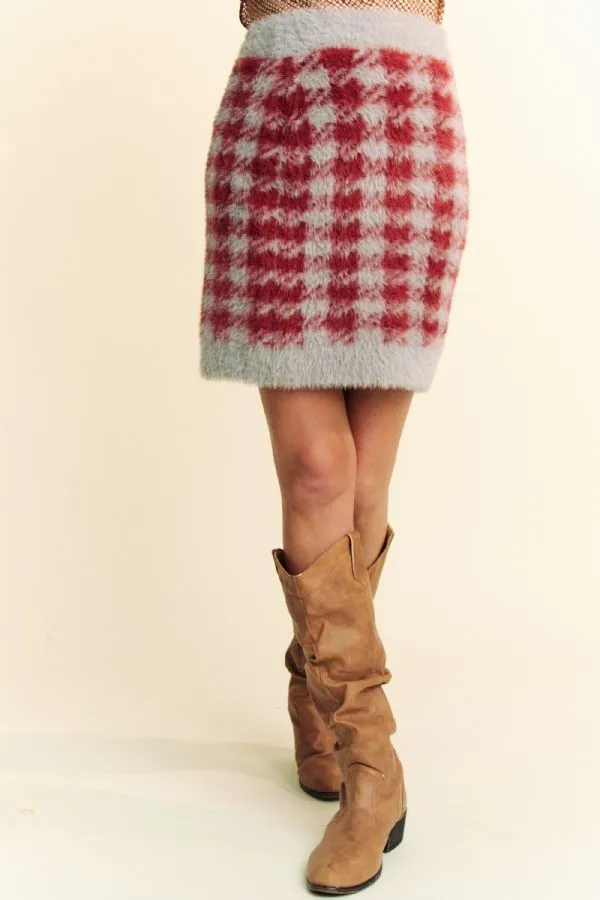 Hazel Blues® |  Davi & Dani Scoop Neck Wide Strap Top and Skirt Sweater Set