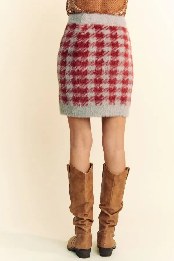 Hazel Blues® |  Davi & Dani Scoop Neck Wide Strap Top and Skirt Sweater Set