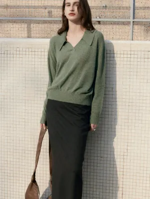 Italian Cashmere Polo Sweater