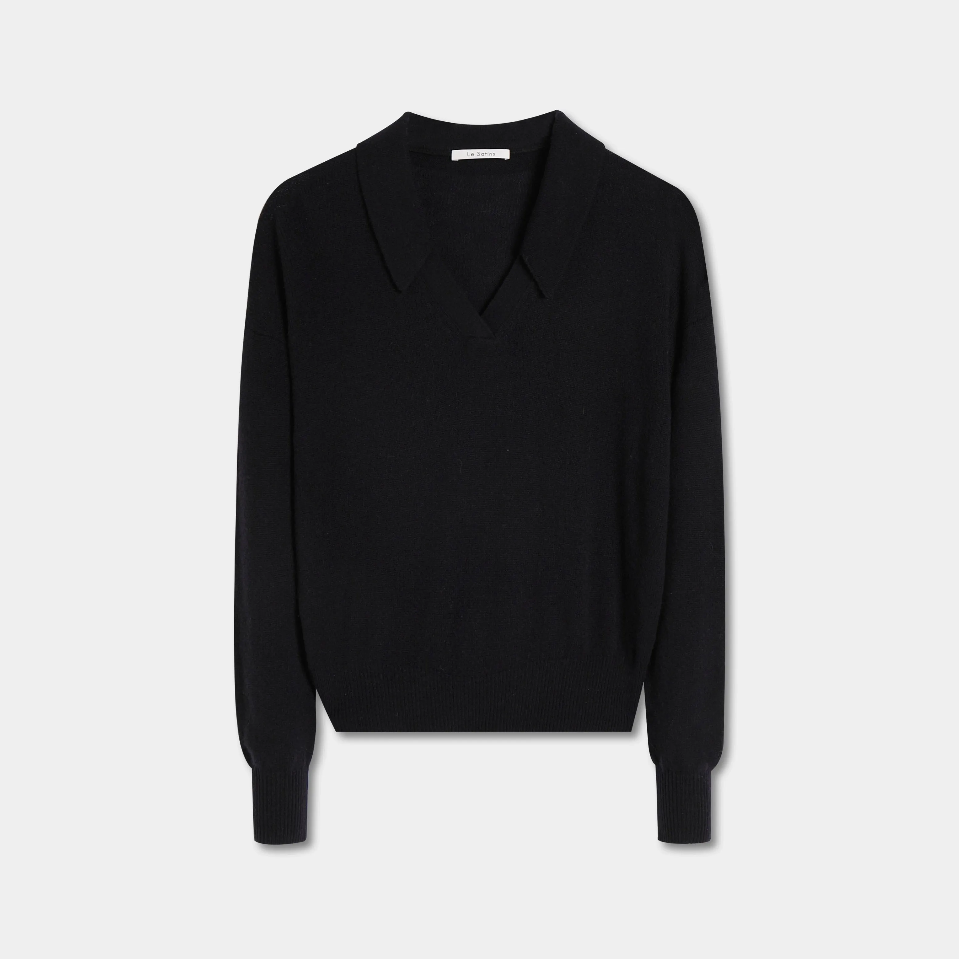 Italian Cashmere Polo Sweater