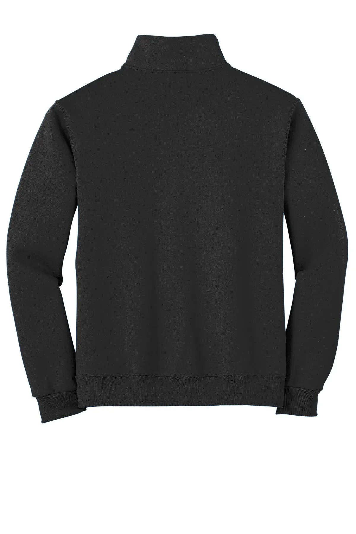 Jerzees NuBlend 1/4-Zip Cadet Collar Sweatshirt. 995M Black
