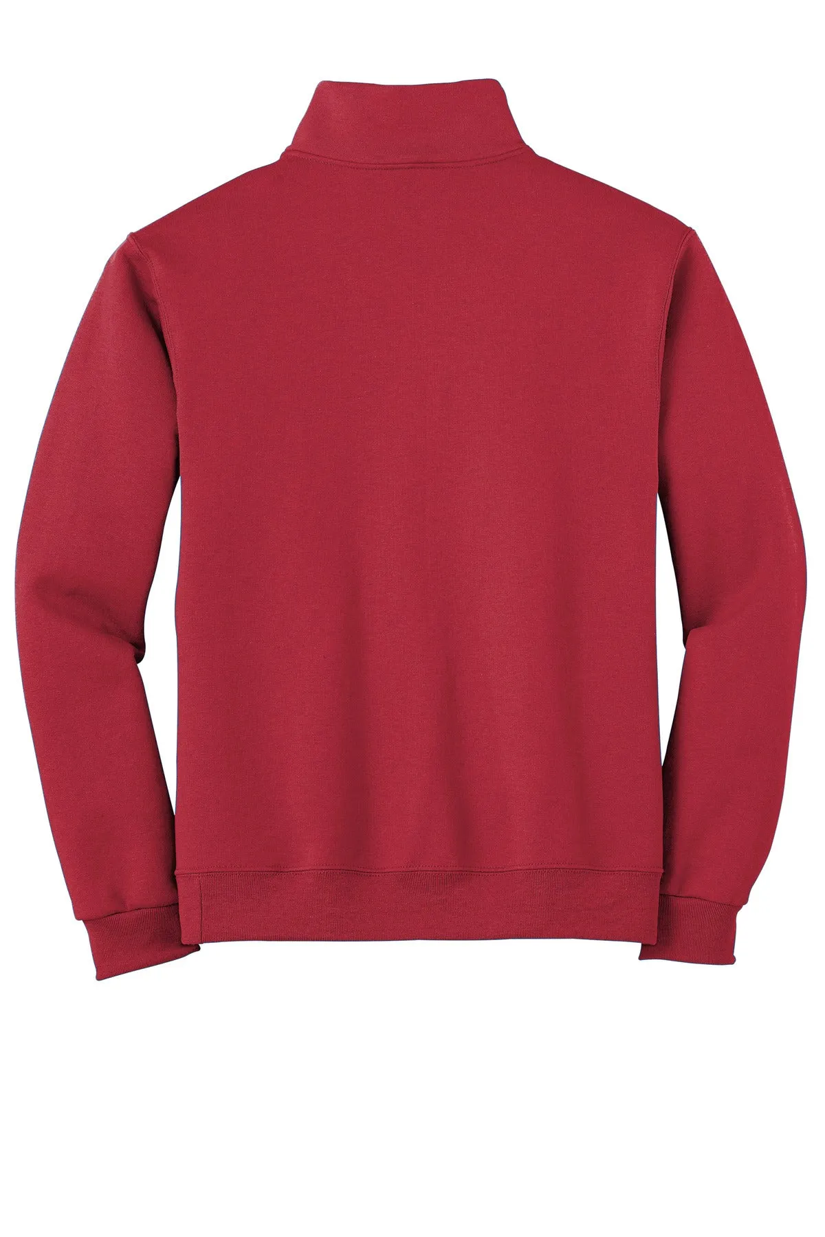 Jerzees NuBlend 1/4-Zip Cadet Collar Sweatshirt. 995M True Red